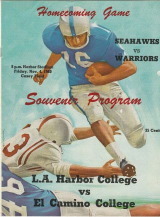1960 El Camino College Warriors At L.  A.  Harbor Seahawks College Football Program