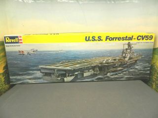 1:542 Kit 1989 Revell Germany No.  5022 Uss Forrestal Cv59 Aircraft Carrier