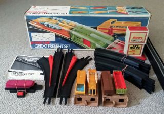 1970 Mattel Hot Line Great Freight Set (made In Usa) • Hot Wheels • Sizzlers