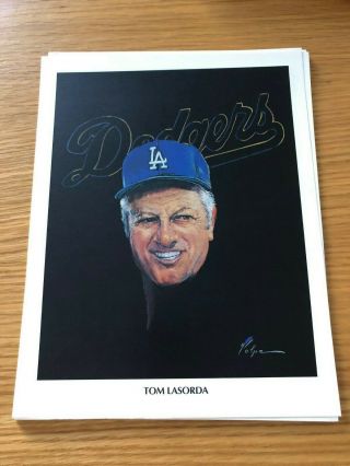 Tommy Lasorda Union 76 Print 1982 Los Angeles Dodgers Nick Volpe