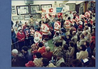 1981 - 82 Calgary Flames In The Stampede Corral: Beers Murdoch,  Bridgman,  Clement,