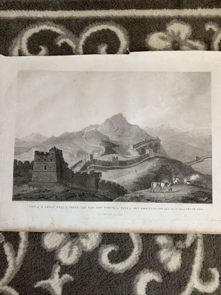 Vintage Etching.  View Of Great Wall Of China,  Called Van - Lee - Tching.  Print 24