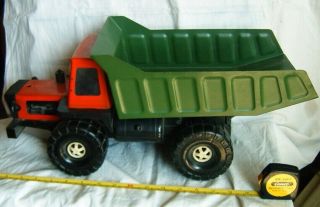 Old Tin Toy Large Car Dump Truck Metal Model Bmz Ussr Russia 1970s