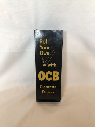 Antique Roll Your Own Cigarette With Ocb Paper Dispenser,  3 Paper Packs