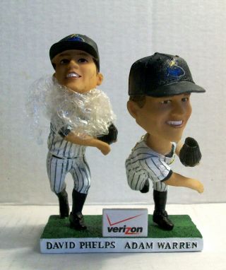 2014 Sga David Phelps & Adam Warren Bobblehead Trenton Thunder Ny Yankees
