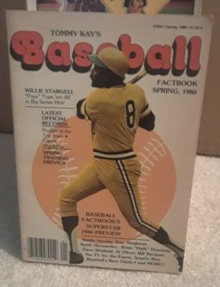 Willie Stargell Pittsburgh Pirates 1980 Tommy Kays Baseball Factbook L