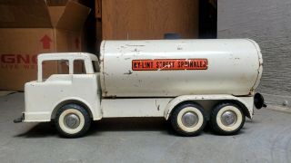 Vintage Nylint Ford 1960s Street Sprinkler No.  3700 Tanker Truck Pressed Steel