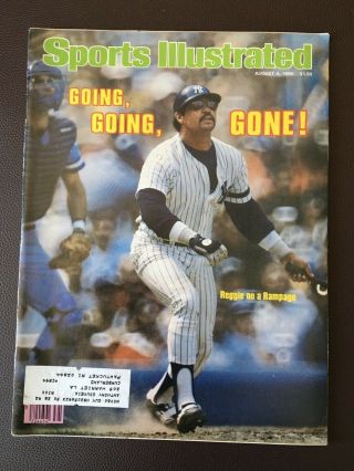 Sports Illustrated August 4 1980 Reggie Jackson Going,  Going Gone