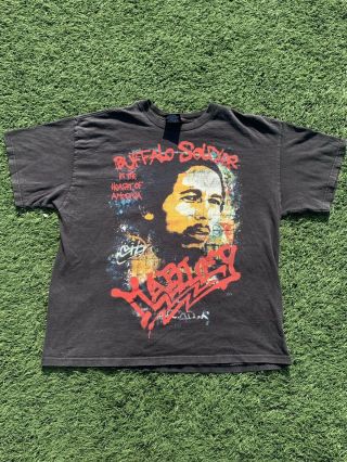 Vintage Zion Rootswear Bob Marley ‘buffalo Soldier’ T Shirt Xl Reggae Rasta
