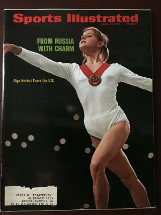 Sports Illustrated - 3/19/1973 - Olga Korbut (gymnastics - Soviet Union/russia)