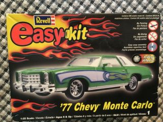 Rare Revell Easy Kit,  1977 Chevy Monte Carlo 1/25 Scale Snap Tite Model Car Kit
