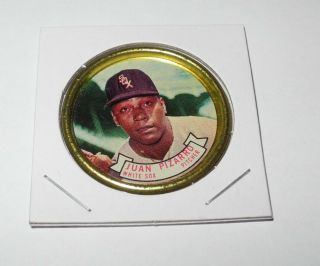 1964 Topps Baseball Coin Pin 14 Juan Pizarro Chicago White Sox