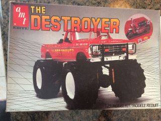 Amt Ertl The Destroyer Monster Truck 1:25 Model Kit Please Read
