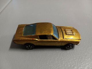 Hot Wheels Redline 1967 Custom Mustang Gold