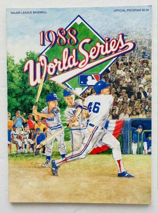 1988 World Series Program - Los Angeles Dodgers Vs.  Oakland A 