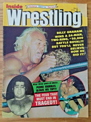 Inside Wrestling 3/74 Sheik Bruno Superstar Woods Shane Grand Wizard Orton