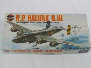 1/72 Airfix Handley Page Halifax B.  Iii Ww2 Raf Plastic Scale Model Kit 050047