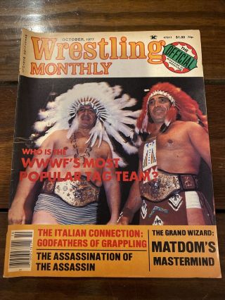 Wrestling Monthly October 1977 Chief Jay Strongbow