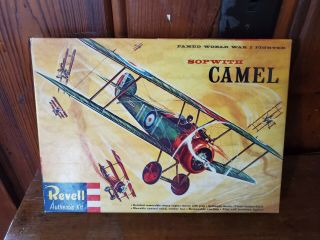 Vintage Revell Sopwith Camel 1/48 Complete With Decals