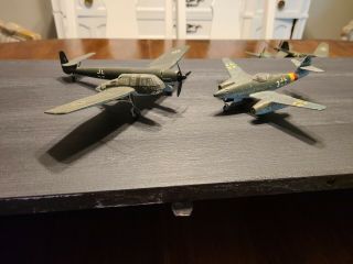 2 Professionally Built Wwii German Model Airplanes.
