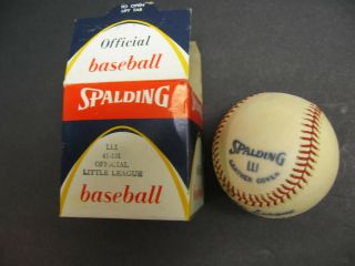 Vintage Spalding Official Little League Baseball Ll1 41 - 131 W/ Box