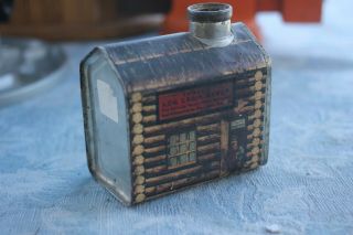 RARE 1914 ANTIQUE TOWLE ' S LOG CABIN SYRUP TIN BY ST PAUL MINNESOTA 2