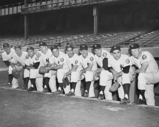 1952 York Yankees Mickey Mantle,  Yogi Berra & Billy Martin 8x10 Photo Print