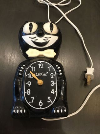 Vintage Black Cat Kit Kat Clock (parts Only) Model D8