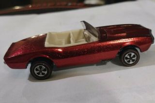 1968 Custom Firebird Red Color White Interior Vgc Redline Hotwheels Cars