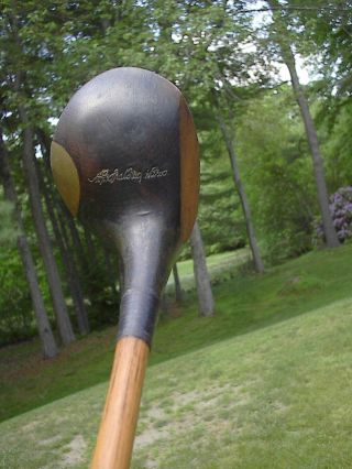 Antique Golf A.  G.  Spalding & Brothers 2 Wood Hickory Wood Shafted Lefty