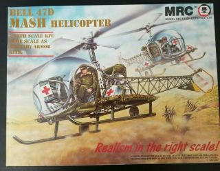 1/35 Bell 47d Mash Helicopter Model Kit By Mrc