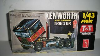 Vintage Amt Kenworth K - 123 Cabover Semi Tractor Truck 1/43 Model Kit