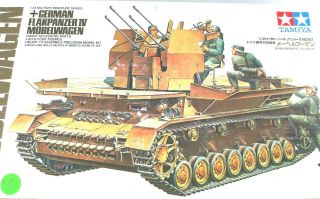 Vintage Tamiya 1/35 Flakpanzer Iv Mobelwagen With Crew And See Descrip