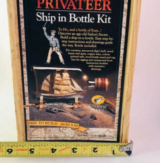 Privateer Ship in Bottle Kit Nautical Explorer The Netherlands Pirate Sail Boat 3