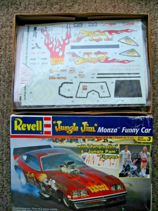 Revell Jungle Jim Funny Car Model Kit 1/25 W/figures