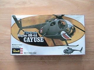 Vintage 1979 Revell Hughes Oh - 6a Cayuse 1/32 Scale