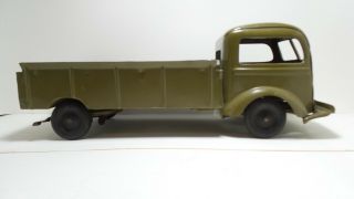 1930’s Kingsbury Wind Up Military Truck Pressed Steel Toy