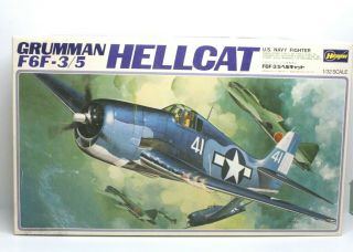 Hasegawa Grumman F6f - 3/5 Hellcat 1/32 Scale Plastic Model Kit S15 Read Notes