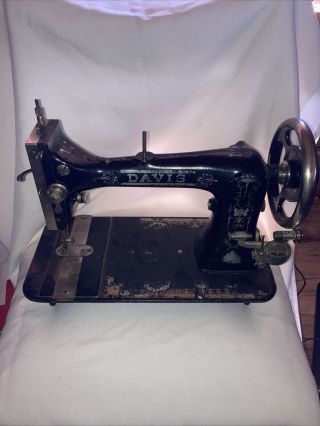Antique Davis Sewing Machine Head - Treadle