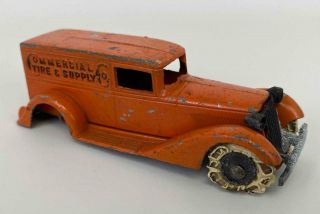 Antique Tootsie Toy Usa Commercial Tire Supply Co Graham Delivery Van Car Truck
