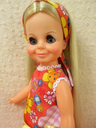 1970s Vintage Ideal " Talky " Velvet Growing Hair Doll - Crissy 