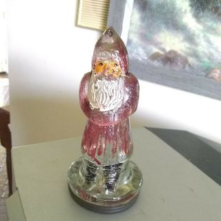 Antique Glass Candy Containers Santa Claus