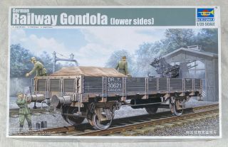 German Army Railway Gondola,  1/35 By Trumpeter,  Model Vehicle 9580208015187