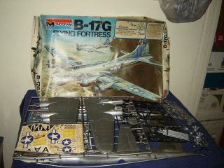 Monogram 5600 B - 17g Flying Fortress 1975 Large Model Kit 1/48 Scale Complete Mib