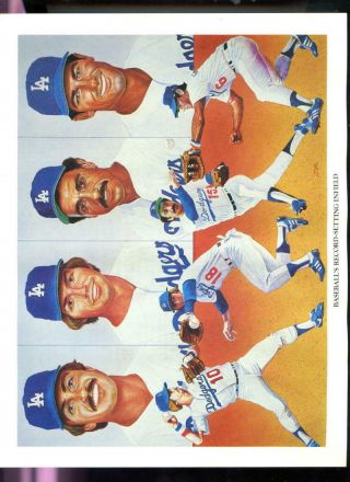 1984 Union 76 Dodgers Baseball 