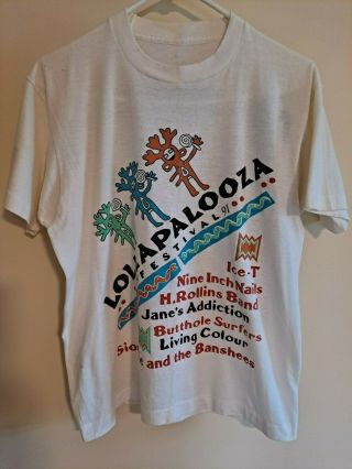 Vintage 1991 Lollapalooza Festival Shirt Bought At Concert In Stanhope,  Nj Orig