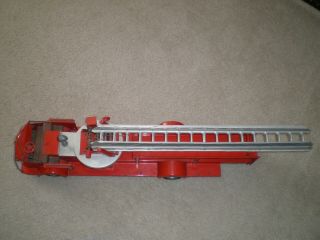Charles WM Doepke Model Toys Fire Engine Ladder Aerial Truck Rossmoyne Steel 2