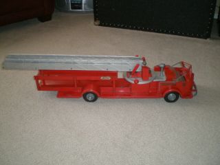 Charles WM Doepke Model Toys Fire Engine Ladder Aerial Truck Rossmoyne Steel 3