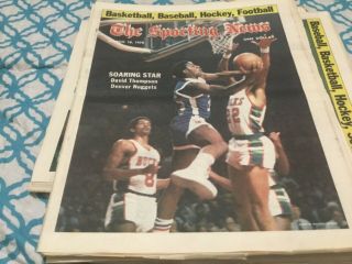 David Thompson 1978 Sporting News/ Denver Nuggets,  Soaring Star