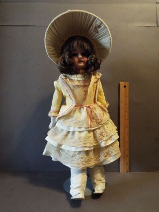 Antique Germany Armand Marseille Mabel Doll 17 " Leather Body 7/o